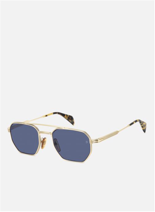 David Beckham Lunettes de soleil homme or et bronze