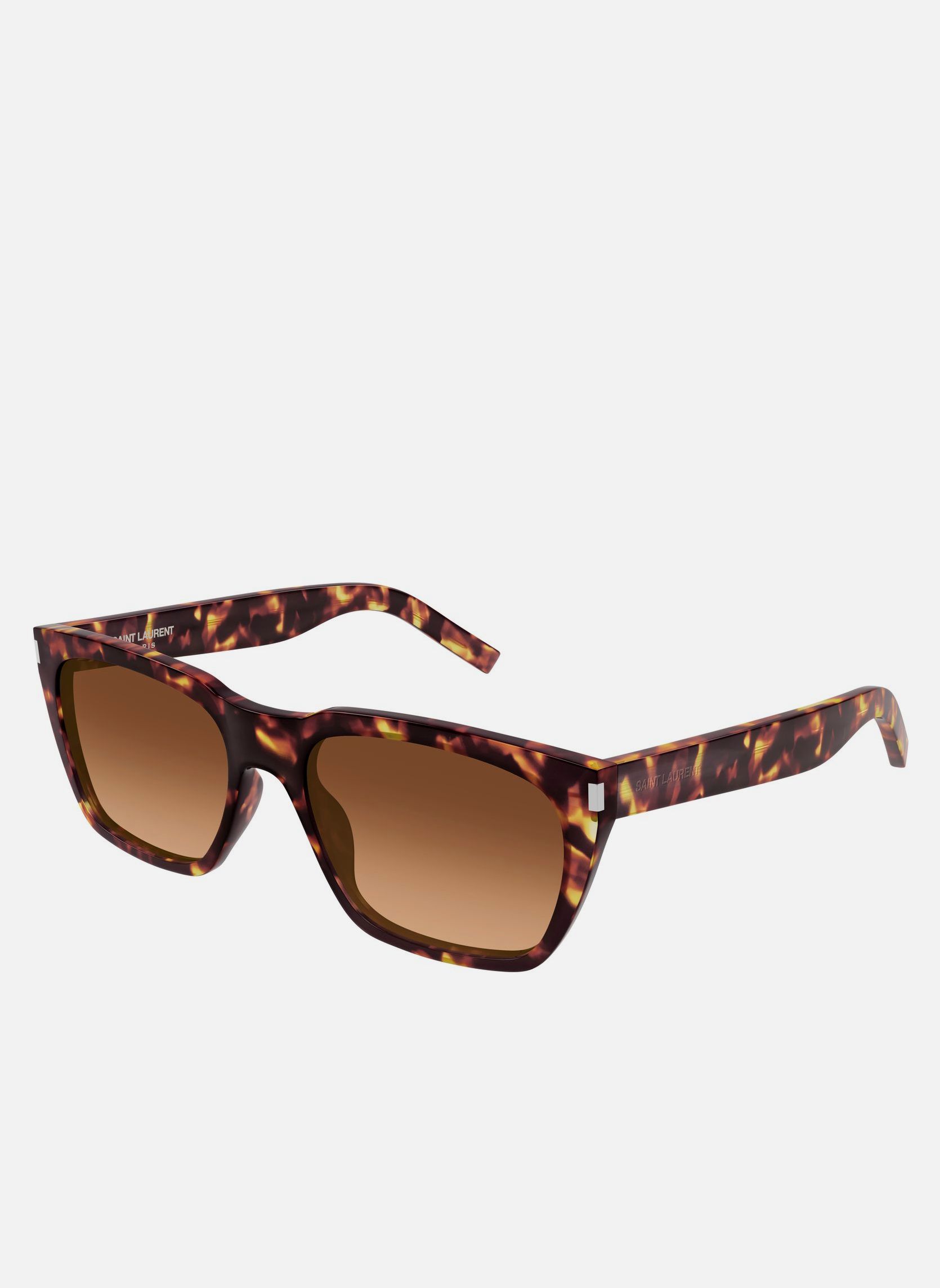 Lunettes de soleil homme marron Saint Laurent Lunettes de soleil homme marron Marron