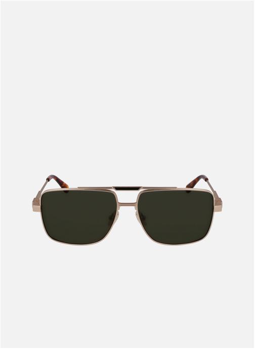 Salvatore Ferragamo Lunettes de soleil homme or et bronze