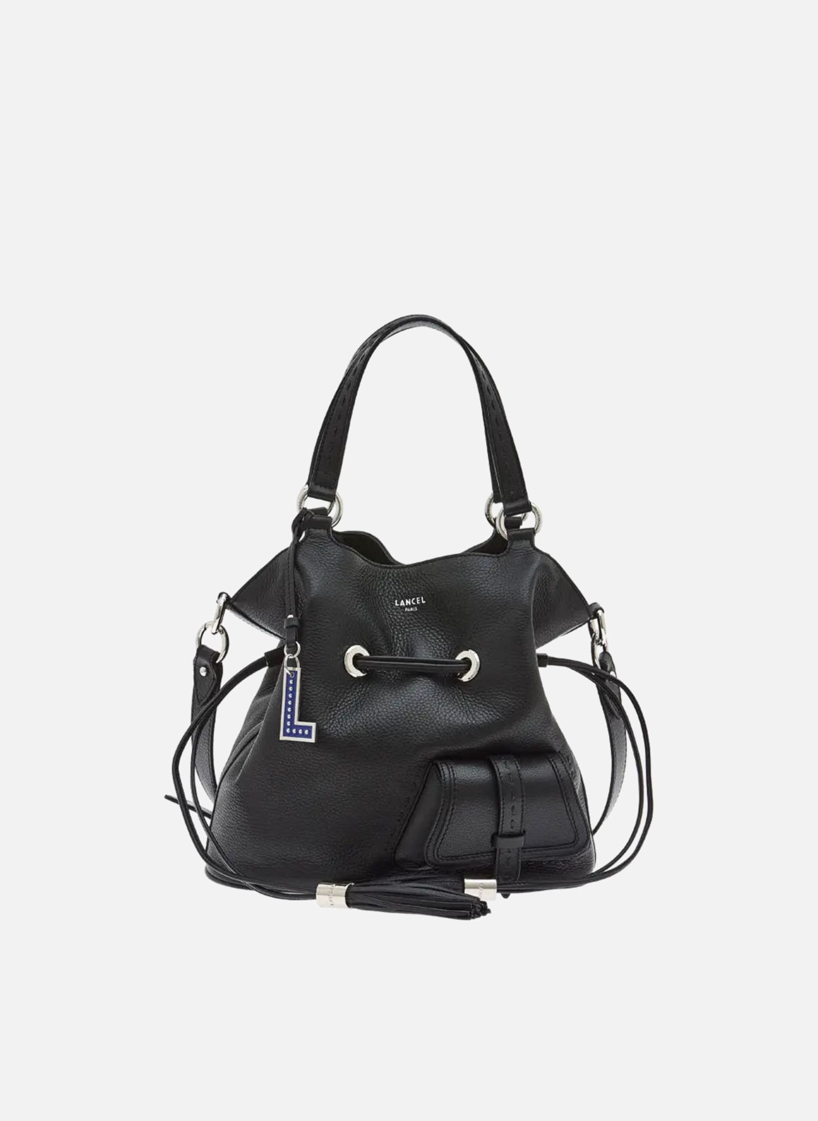 Sacs à main Lancel Sac Seau M 1Er Flirt Noir/Argent femme noir Lancel Sacs à main Lancel Sac Seau M 1Er Flirt Noir/Argent femme noir Noir