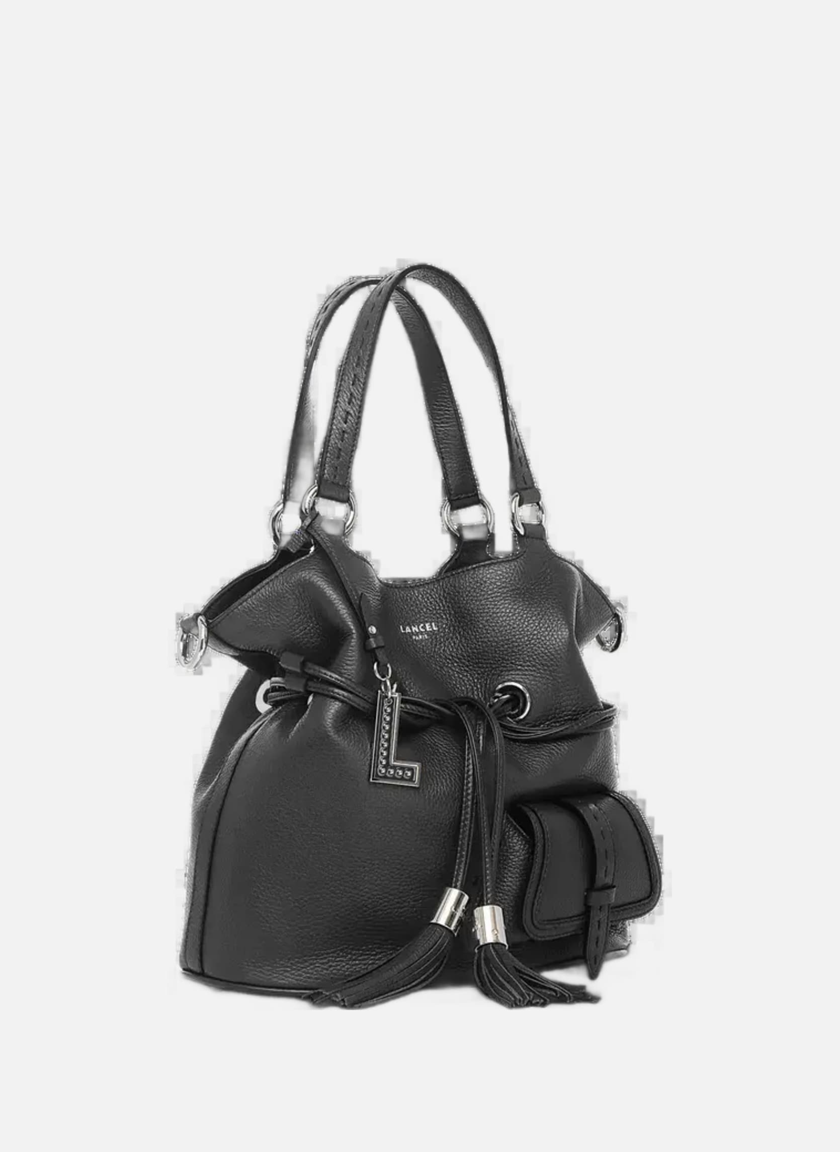 Sacs à main Lancel Sac Seau M 1Er Flirt Noir/Argent femme noir Lancel Sacs à main Lancel Sac Seau M 1Er Flirt Noir/Argent femme noir Noir
