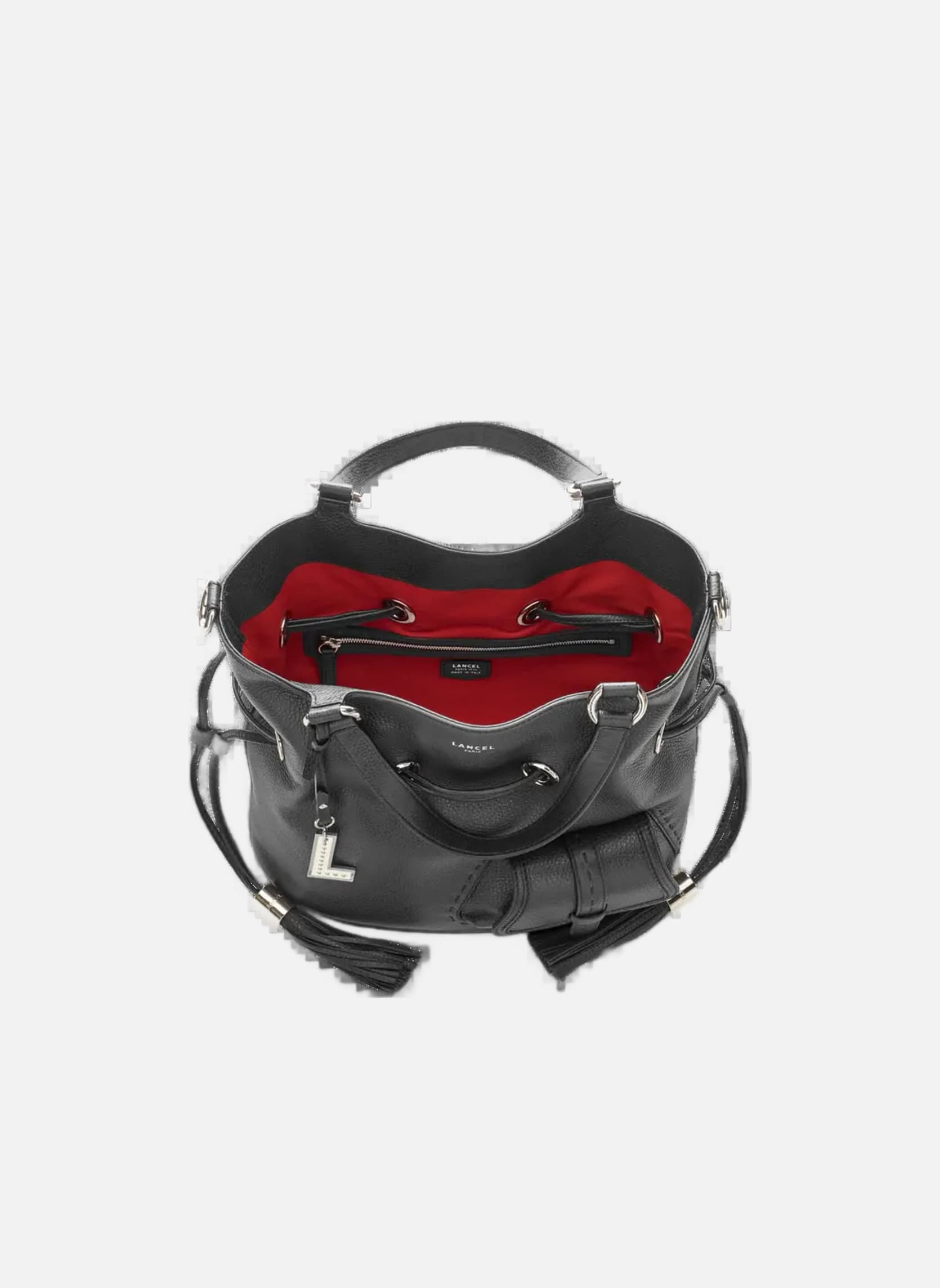 Sacs à main Lancel Sac Seau M 1Er Flirt Noir/Argent femme noir Lancel Sacs à main Lancel Sac Seau M 1Er Flirt Noir/Argent femme noir Noir