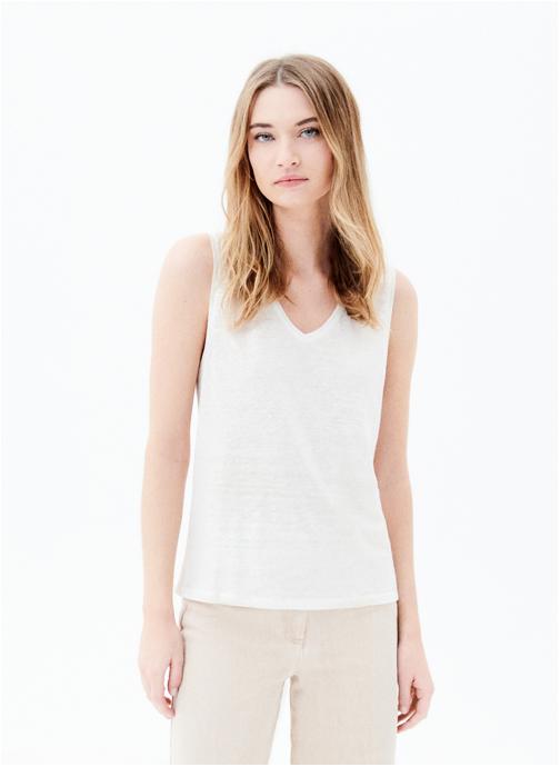 Caroll Débardeurs 241T-TRYM femme blanc