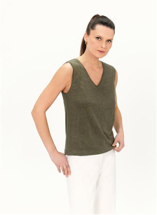 Caroll Débardeurs 241T-TRYM femme vert