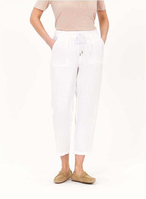 Caroll Pantalons droit PK053-IGNACE femme blanc