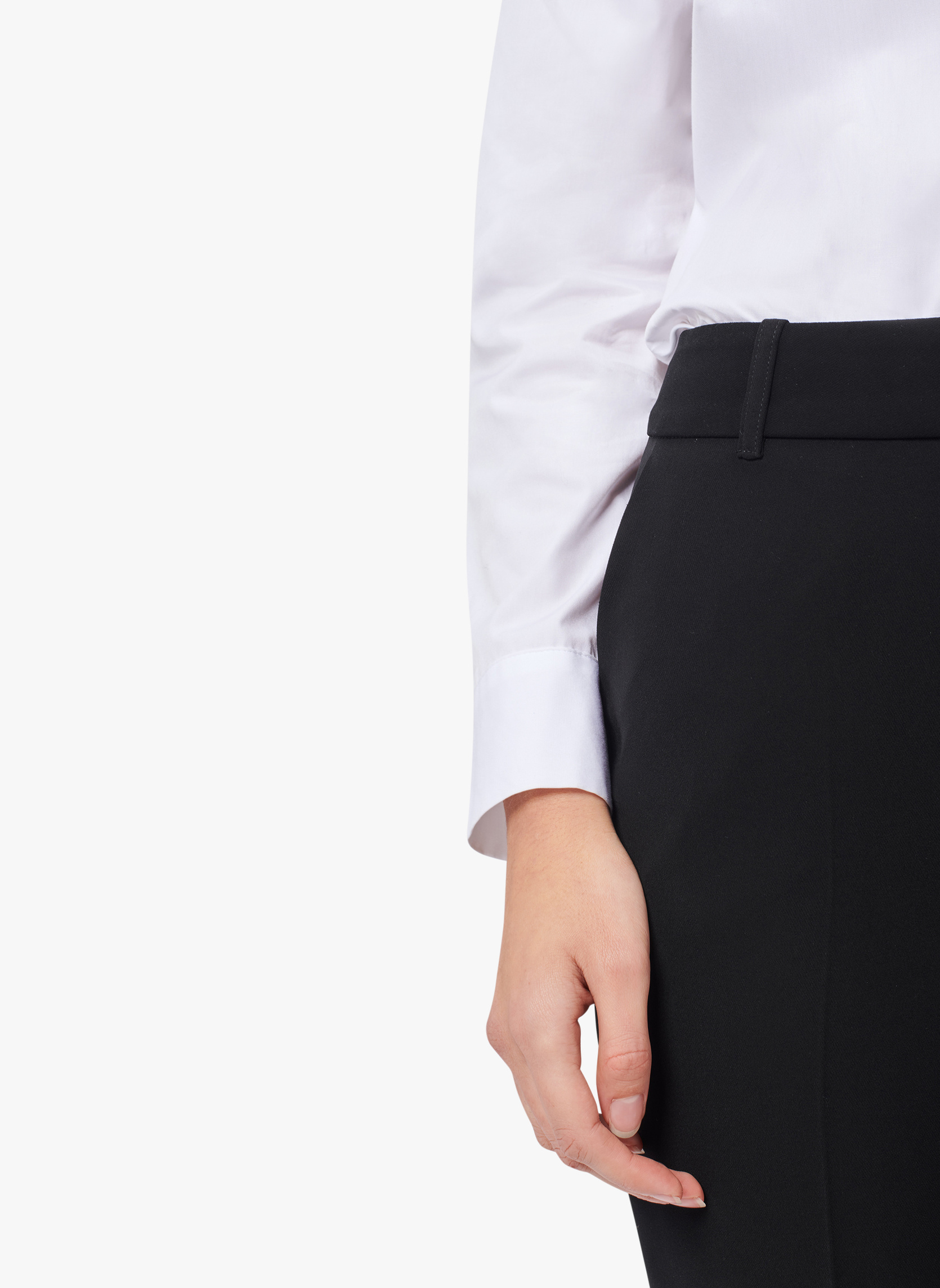 Pantalons droit 232P-PGAUTIER femme noir Caroll Pantalons droit 232P-PGAUTIER femme noir Noir