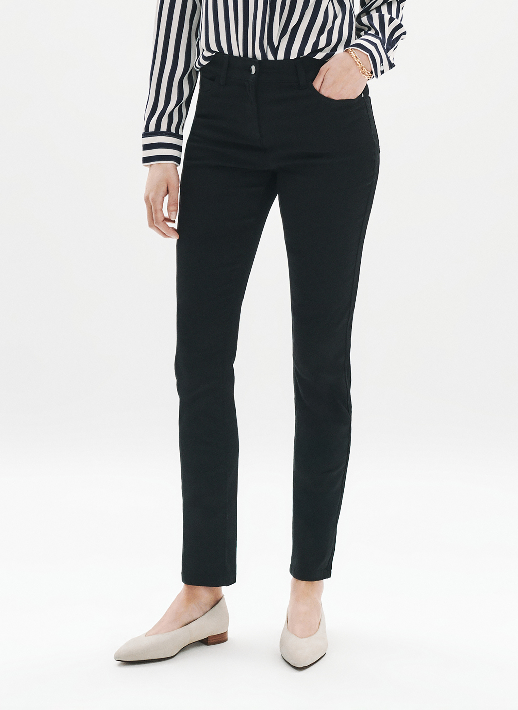Pantalons droit PK003-JOSSB femme noir Caroll Pantalons droit PK003-JOSSB femme noir Noir