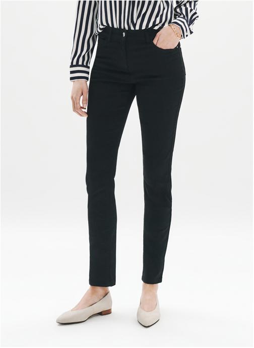 Caroll Pantalons droit PK003-JOSSB femme noir