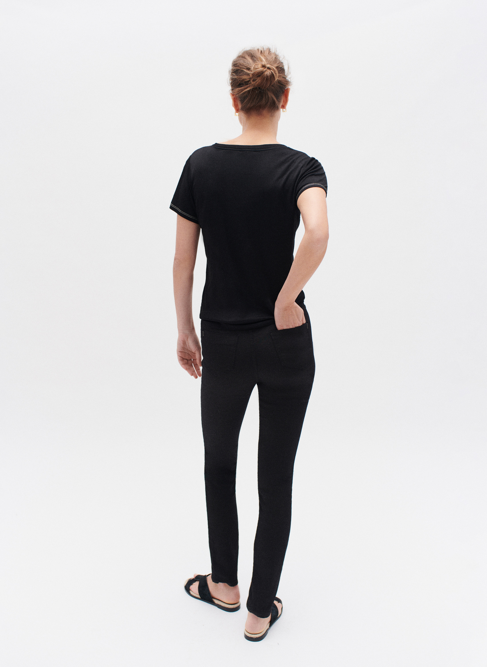 Pantalons droit PK003-JOSSB femme noir Caroll Pantalons droit PK003-JOSSB femme noir Noir