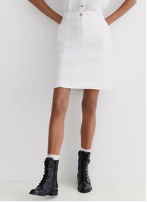 Jupes mi-longues KK002-LAZUNAB femme blanc Caroll Jupes mi-longues KK002-LAZUNAB femme blanc Blanc