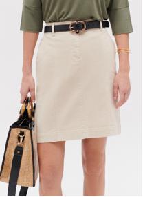 Jupes mi-longues KK002-LAZUNAB femme blanc