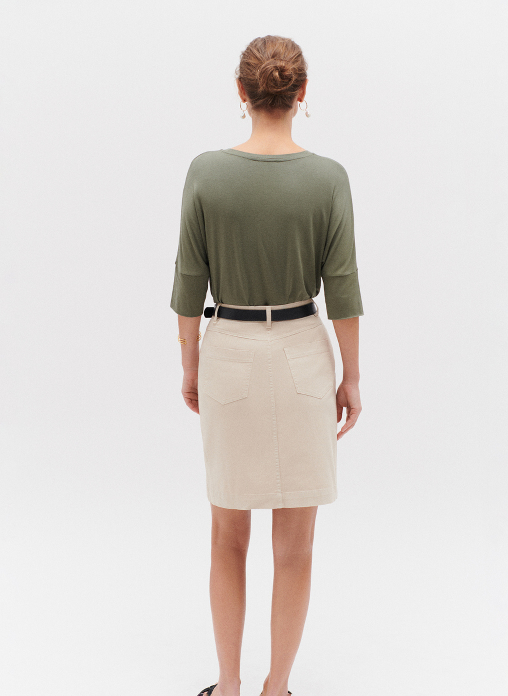 Jupes mi-longues KK002-LAZUNAB femme beige Caroll Jupes mi-longues KK002-LAZUNAB femme beige Beige