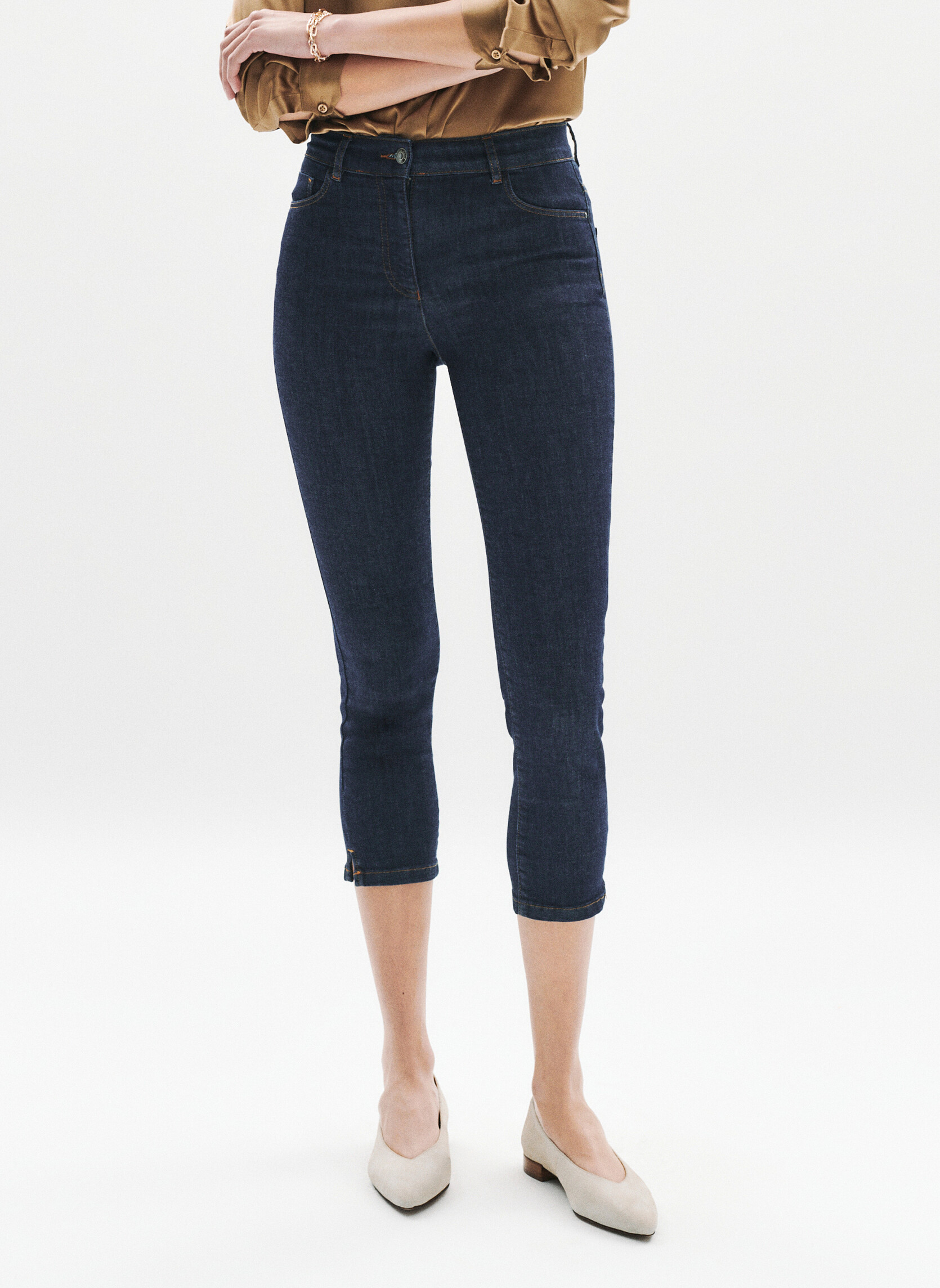 Jeans droit PK013-CALEBB femme bleu Caroll Jeans droit PK013-CALEBB femme bleu Bleu foncé