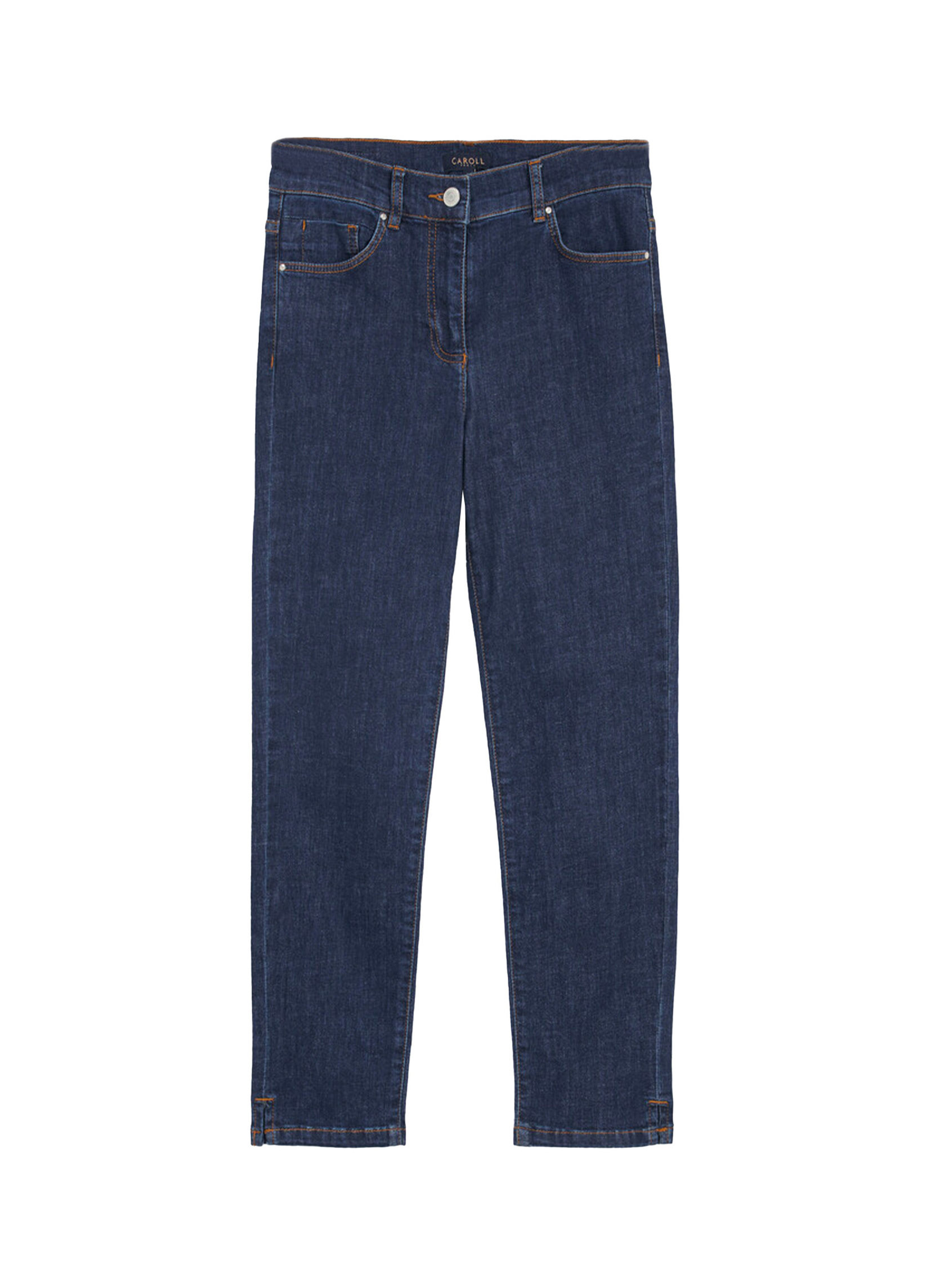 Jeans droit PK013-CALEBB femme bleu Caroll Jeans droit PK013-CALEBB femme bleu Bleu foncé