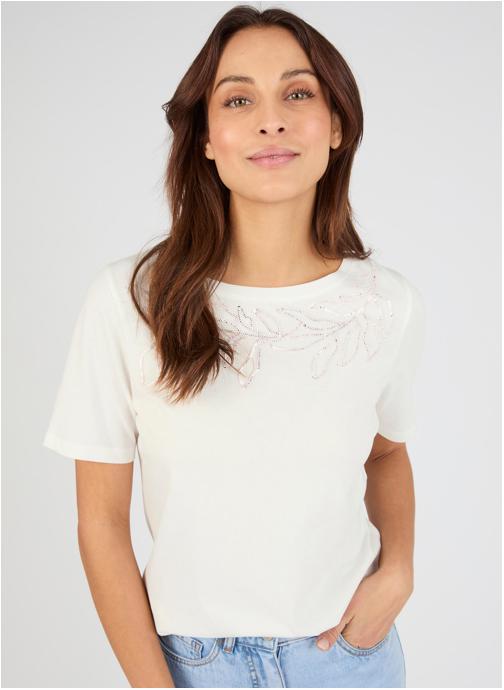Damart Tee-shirts 85285 femme blanc