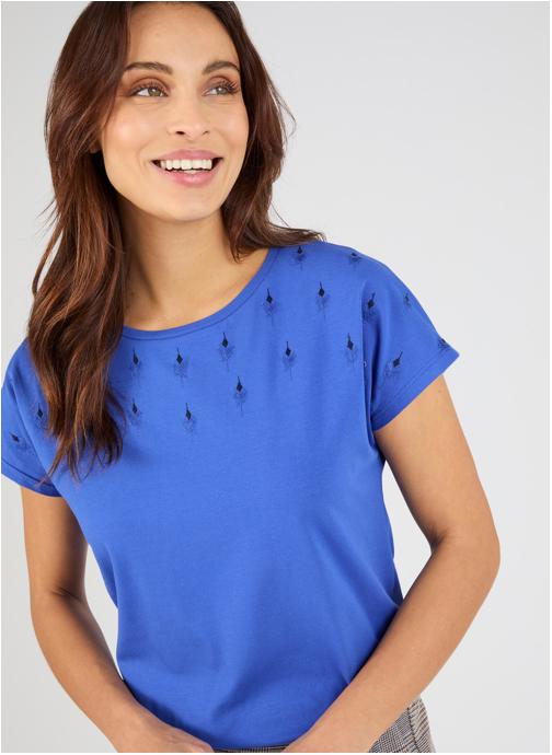 Damart Tee-shirts 85283 femme bleu