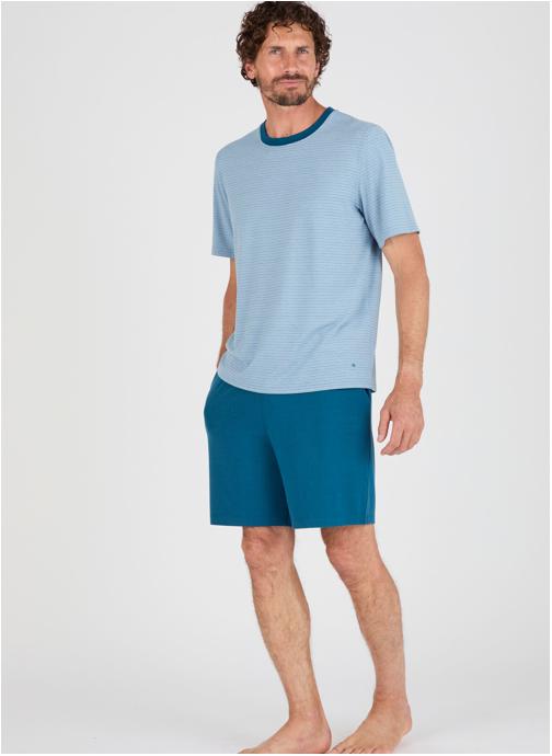 Damart Ensembles de pyjamas 81135 homme bleu