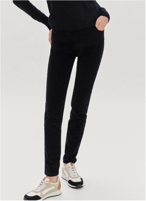 Caroll Pantalons droit PJ014-SYLVANOB femme noir