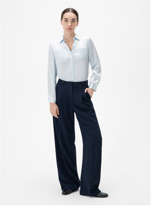 Caroll Pantalons droit 241P-PRESLEY femme bleu