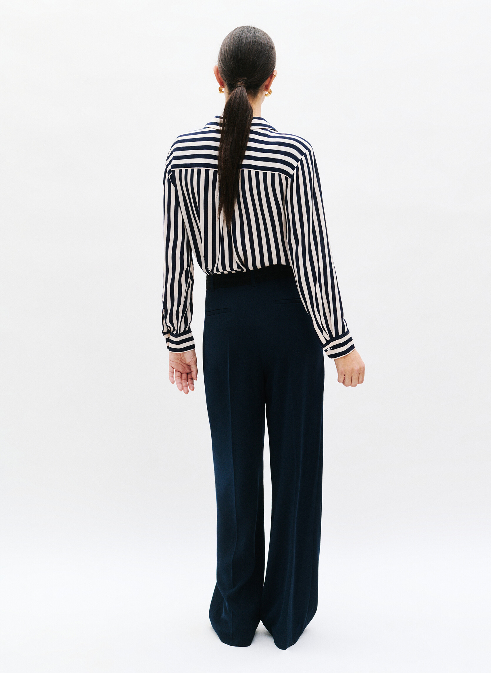 Pantalons droit 241P-PRESLEY femme bleu Caroll Pantalons droit 241P-PRESLEY femme bleu Bleu marine
