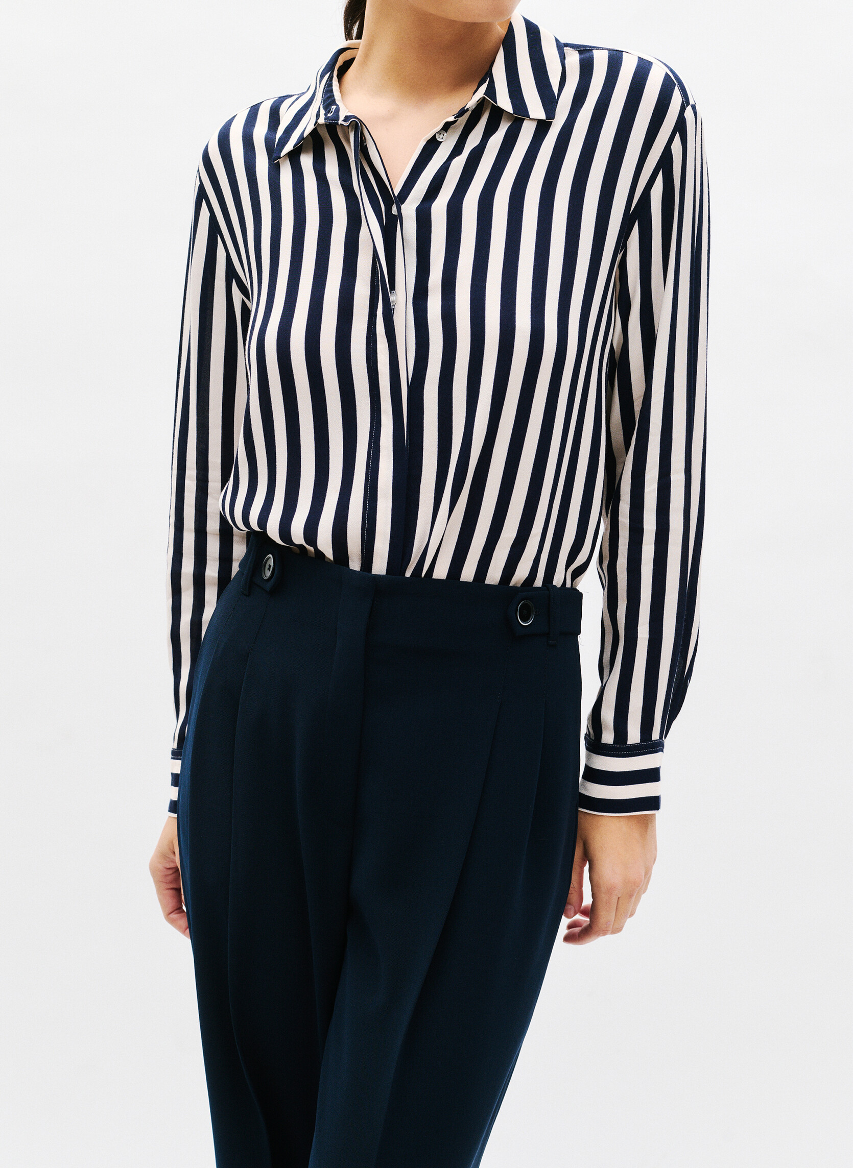 Pantalons droit 241P-PRESLEY femme bleu Caroll Pantalons droit 241P-PRESLEY femme bleu Bleu marine