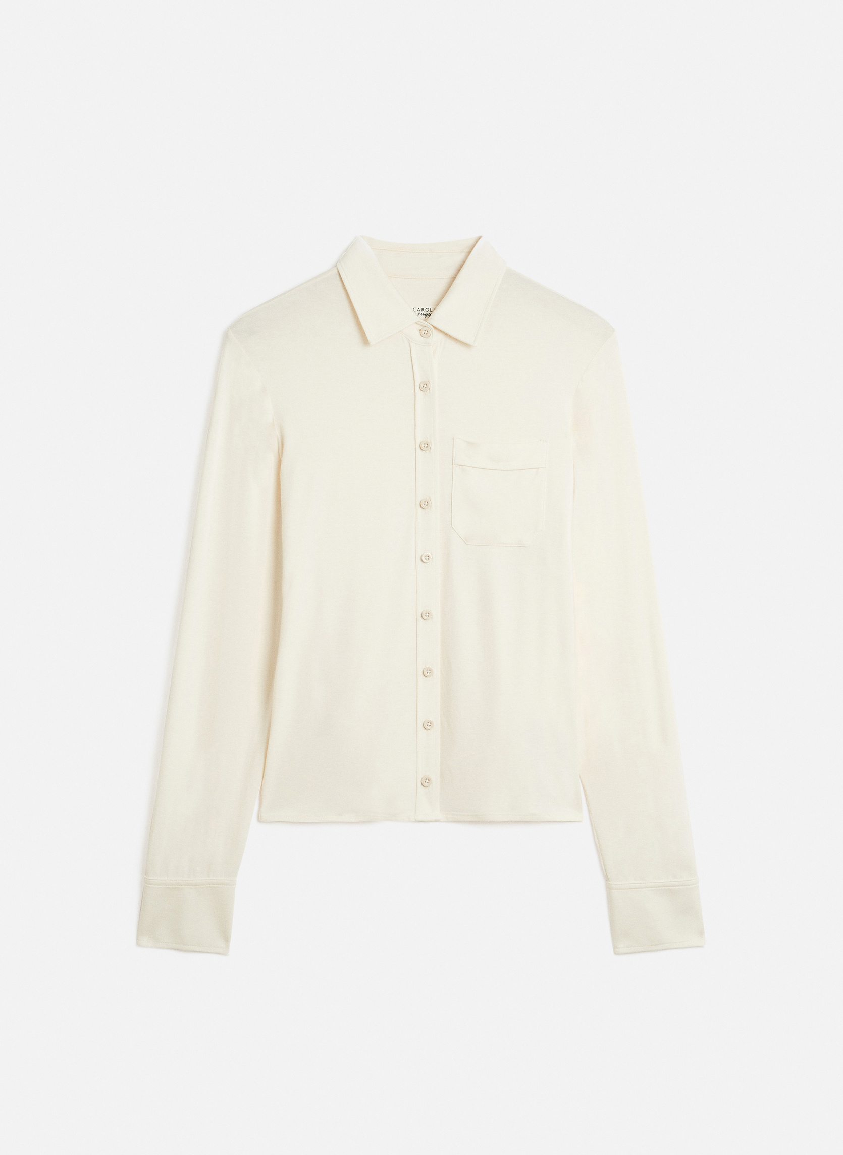 Chemises TK024-ALBI femme blanc Caroll Chemises TK024-ALBI femme blanc Blanc