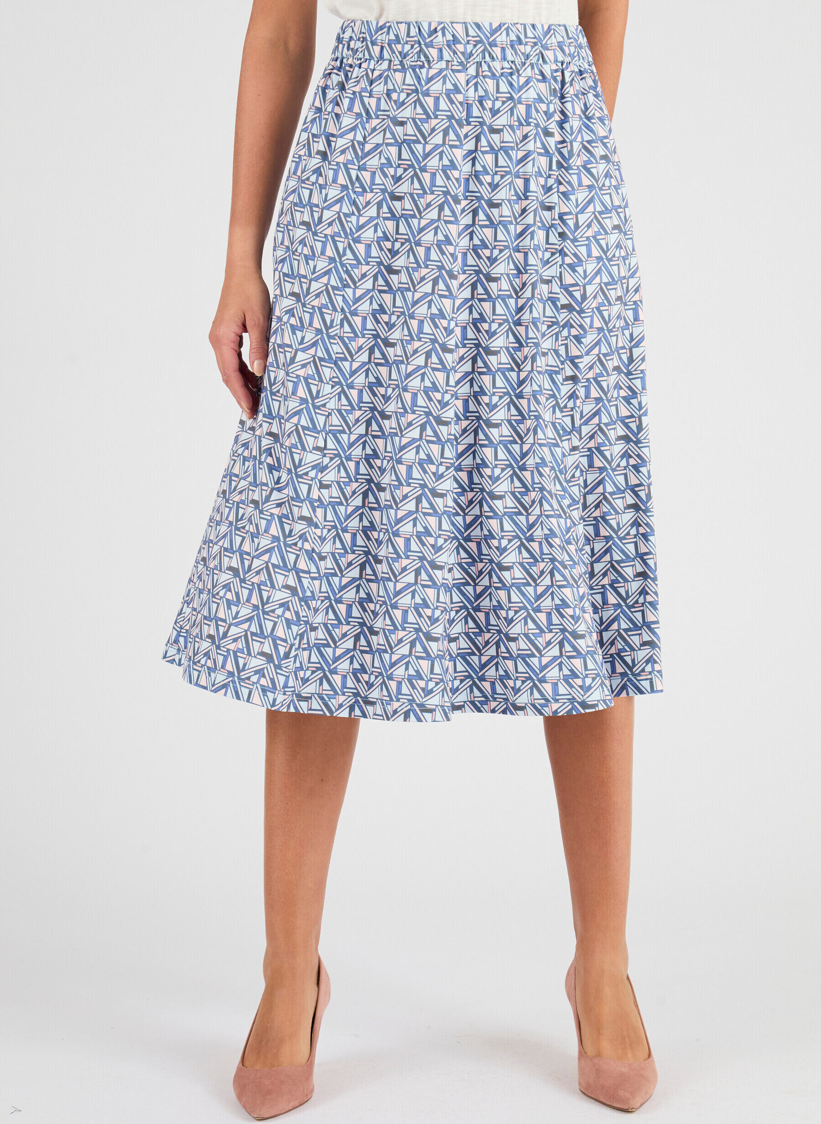 Jupes mi-longues 83151 femme bleu Damart Jupes mi-longues 83151 femme bleu Bleu