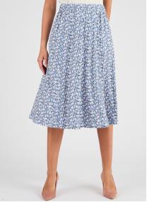 Jupes mi-longues 83151 femme bleu