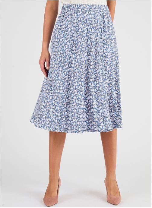 Damart Jupes mi-longues 83151 femme bleu
