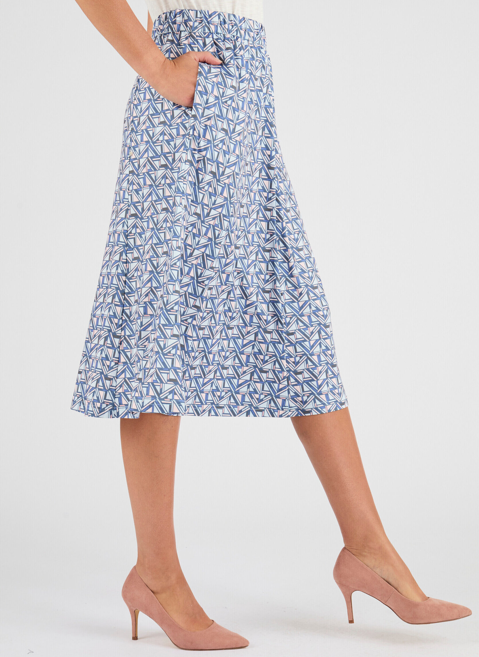 Jupes mi-longues 83151 femme bleu Damart Jupes mi-longues 83151 femme bleu Bleu