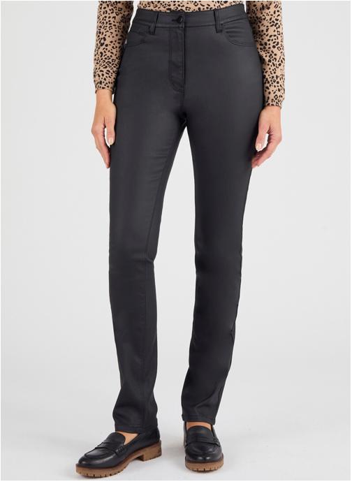 Damart Pantalons droit 83109 femme noir