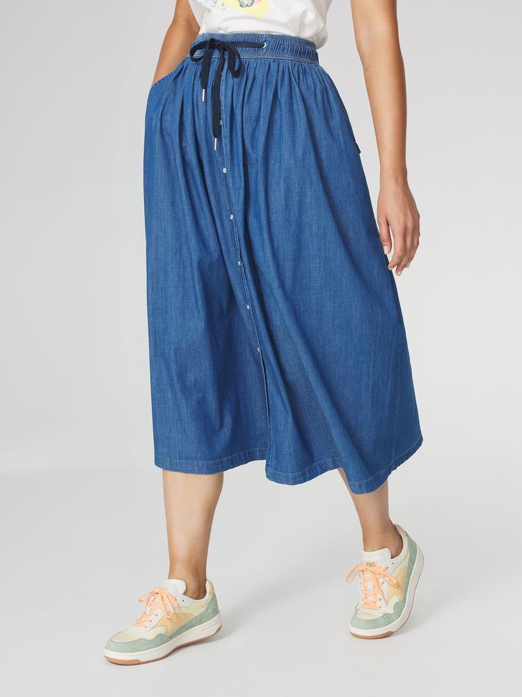 Jupes mi-longues Jupe longue MANDYJUP STONE femme bleu TBS Jupes mi-longues Jupe longue MANDYJUP STONE femme bleu Bleu
