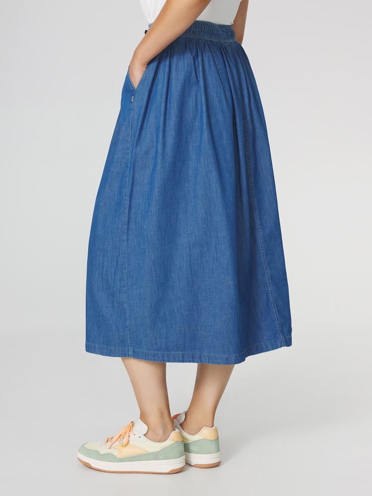 Jupes mi-longues Jupe longue MANDYJUP STONE femme bleu TBS Jupes mi-longues Jupe longue MANDYJUP STONE femme bleu Bleu