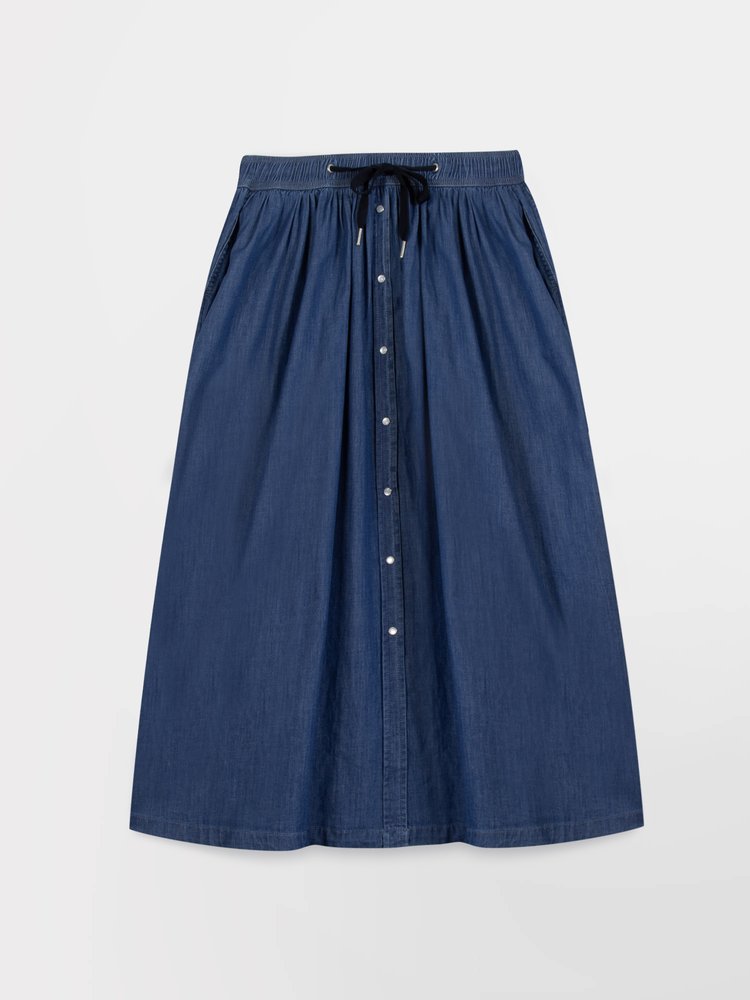 Jupes mi-longues Jupe longue MANDYJUP STONE femme bleu TBS Jupes mi-longues Jupe longue MANDYJUP STONE femme bleu Bleu