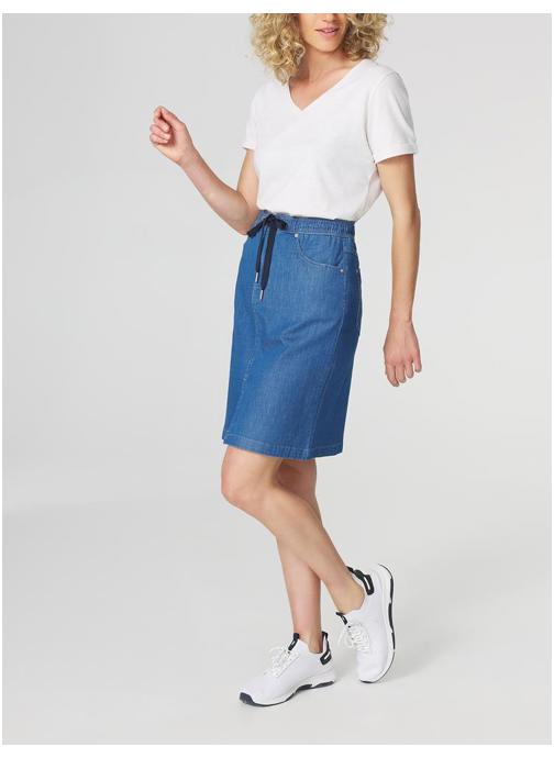 TBS Jupes mi-longues Jupe courte MANDYNEW STONE femme bleu