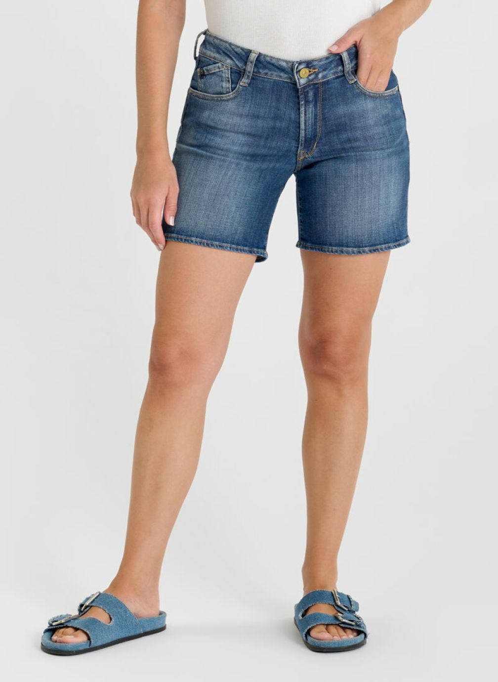 Shorts Short en jeans KELLY Blue femme bleu Le temps des cerises Shorts Short en jeans KELLY Blue femme bleu Bleu