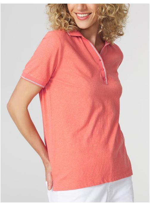 TBS Polos Polo manches courtes ADINAPOL RECIF femme rose
