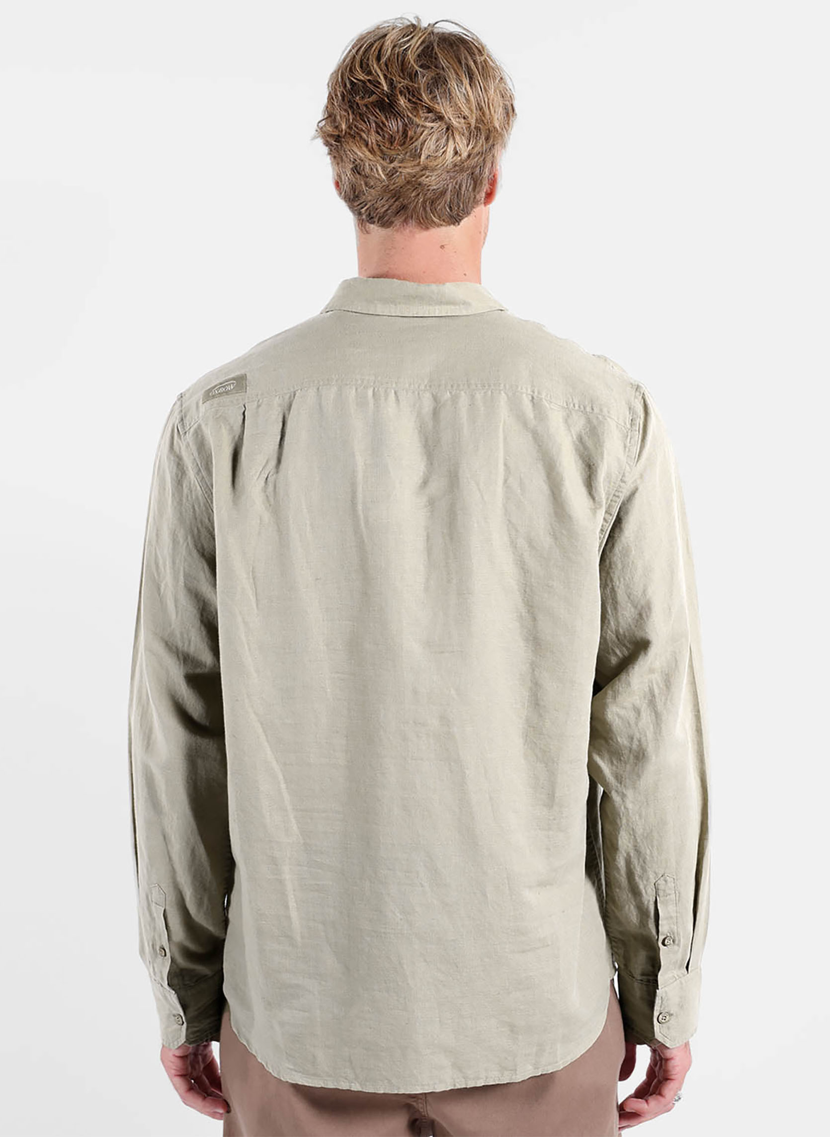 Chemises LINEN homme gris Oxbow Chemises LINEN homme gris Gris