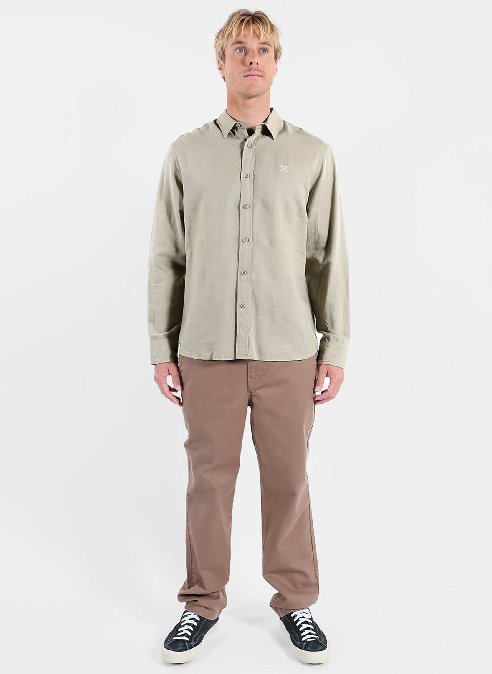Chemises LINEN homme gris Oxbow Chemises LINEN homme gris Gris
