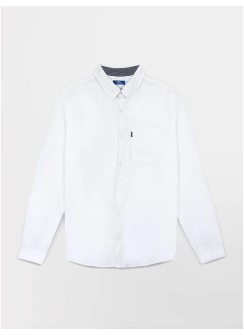 TBS Chemises Chemise manches longues LYNERCHE OXYGENE homme blanc