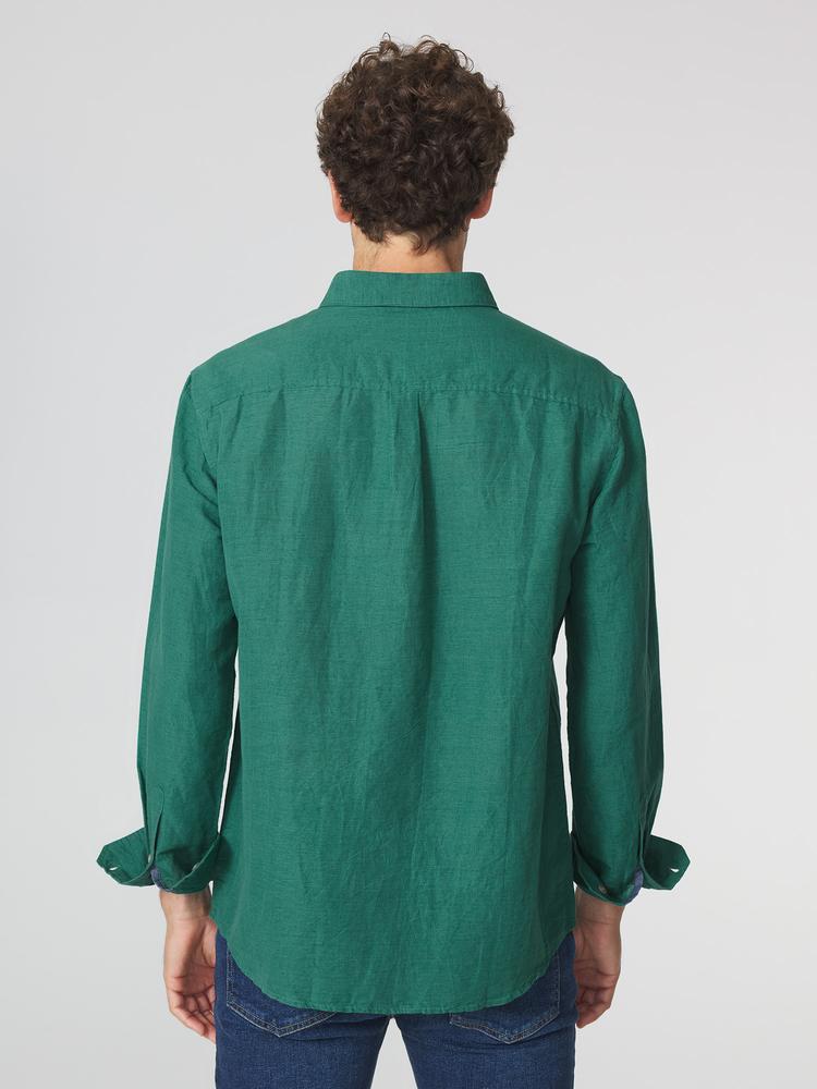 Chemises Chemise manches longues LYNERCHE OXYGENE homme vert TBS Chemises Chemise manches longues LYNERCHE OXYGENE homme vert Vert pastel