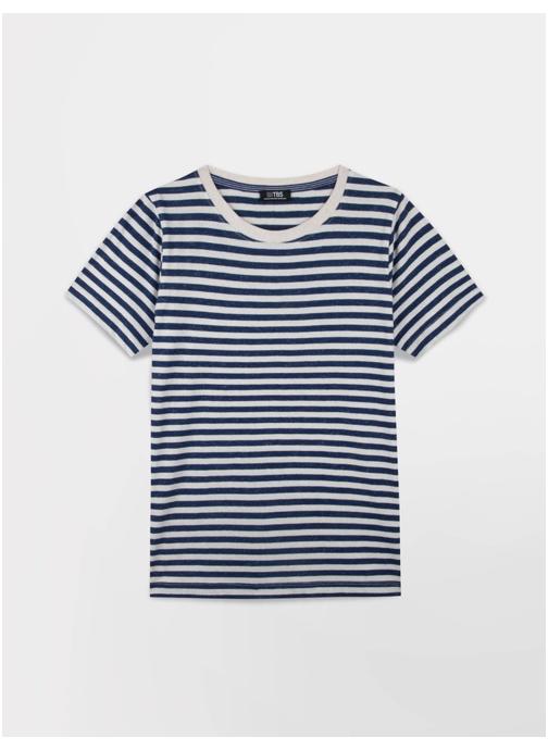TBS Tee-shirts Marinière ADIOLTEE ENCRE femme bleu