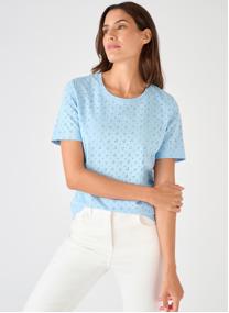 Tee-shirts 82297 femme bleu
