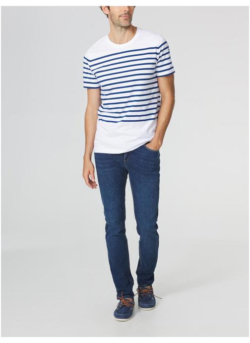 TBS Tee-shirts T-shirt manches courtes GOVINTEE ENCRE homme bleu