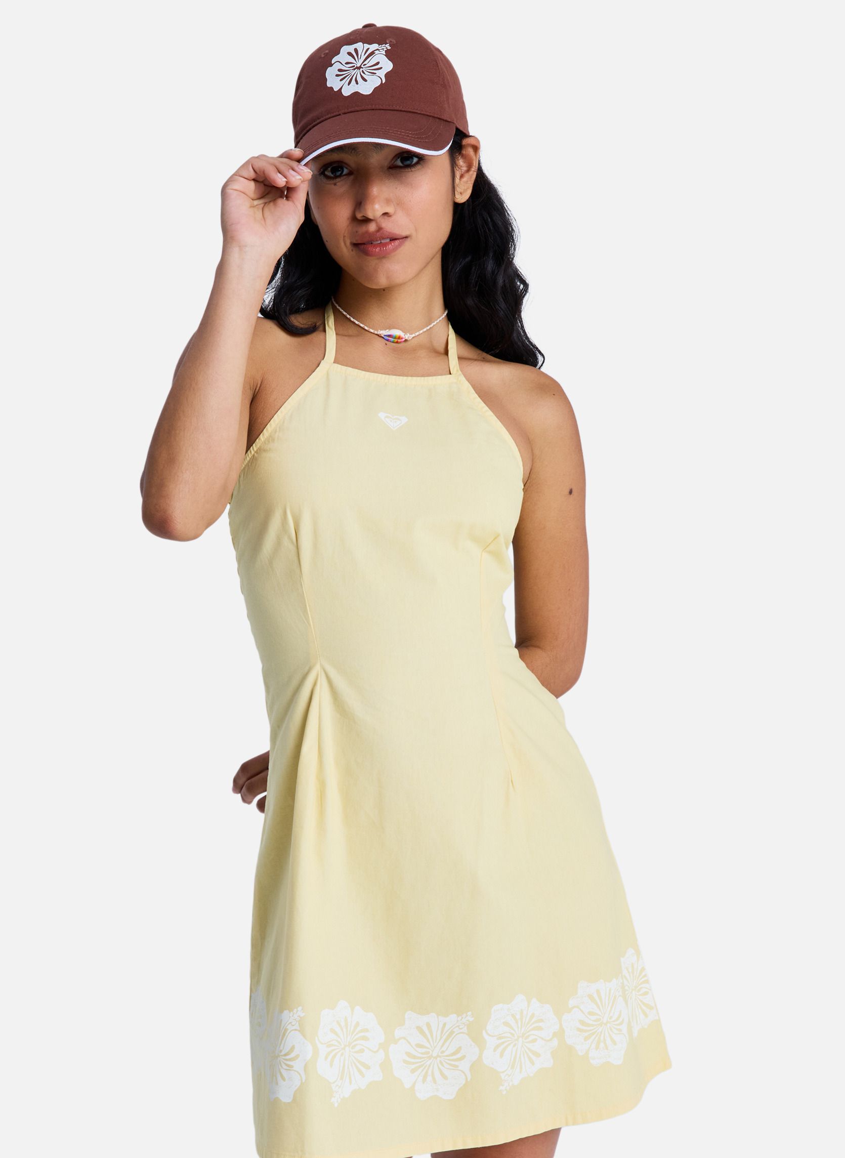 Robes After Glow Mini Solid femme jaune Roxy Robes After Glow Mini Solid femme jaune Jaune