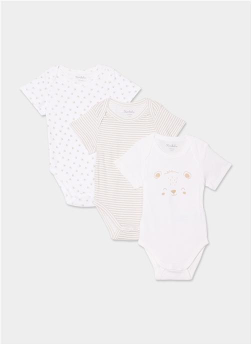 KIMBALOO Sous-vêtements Body - KIM1_BODYMCX3_US_OURS fille blanc