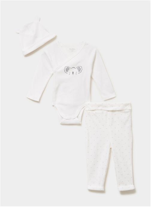 KIMBALOO Ensembles Ensemble - KIM1_ENSEMBLE_TRIO_KOALA fille blanc