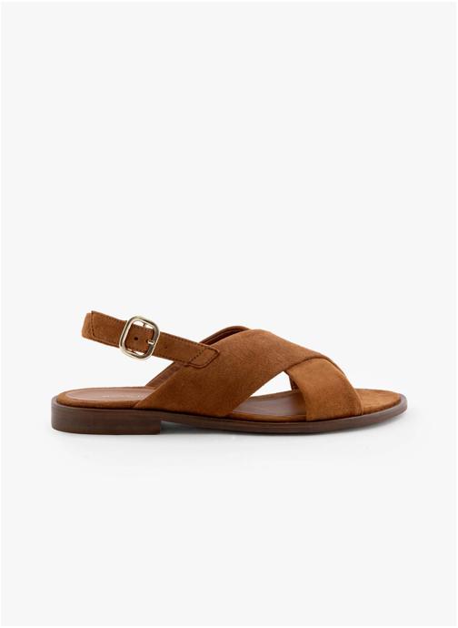 Maison Toufet Sandales Sandale Axelle - Cognac femme marron