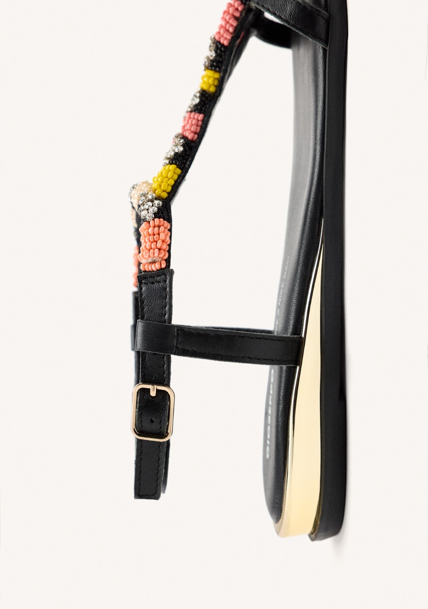 Sandales Sandals - Sandales Plates En Cuir Perlé Tilton - Multicolor femme multicolore Gioseppo Sandales Sandals - Sandales Plates En Cuir Perlé Tilton - Multicolor femme multicolore Multicouleur