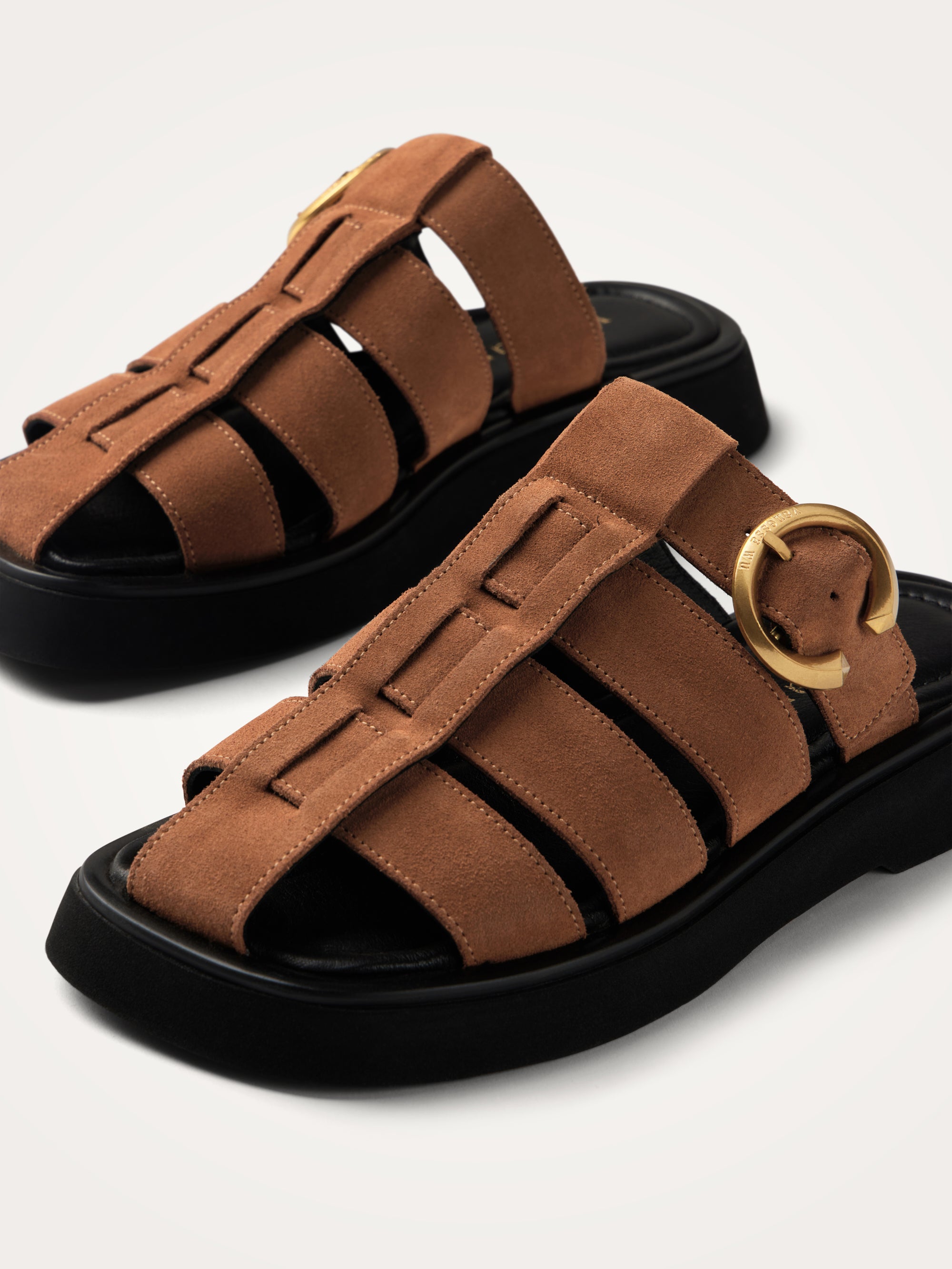 Mules SHAN Grid femme marron Vanessa Wu Mules SHAN Grid femme marron Camel